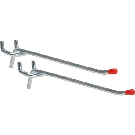 Unbranded 6'' Medium Duty Safety Tip Straight Pegboard Hook, 2-Count 216127