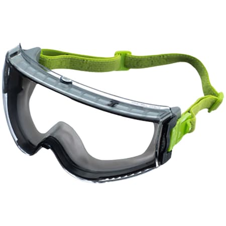 Uvex Indirect Vent Goggle w/Gray Body, Clear Lens and Hydroshield Anti-Fog coating, Fabric Strap AG01CLHSI