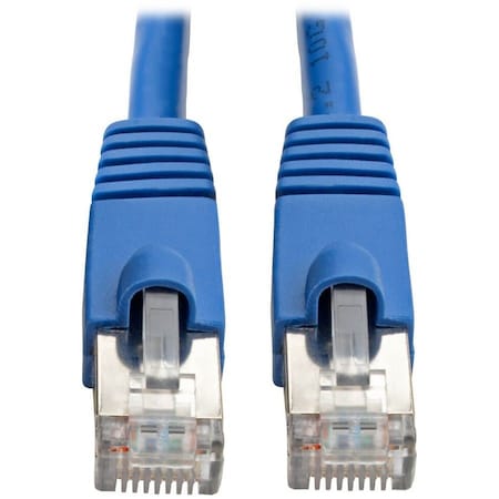 Eaton Tripp Lite Series Cat6a 10G Snagless Shielded STP Ethernet Cable RJ45 M/M, PoE, Blue, 10 ft. N262-010-BL