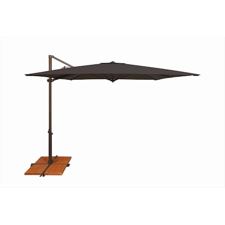 Simplyshade 8.6 ft. Skye Square Rotating Cantilever Umbrella With Cross Base  Black SSAG5A-86SQ-00/2408