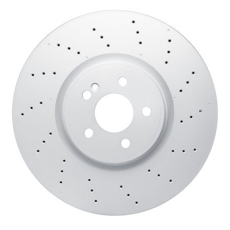 Dynamic Friction Co DFC Hi-Carbon Alloy GEOMET Coated Rotor - Drilled 920-63197