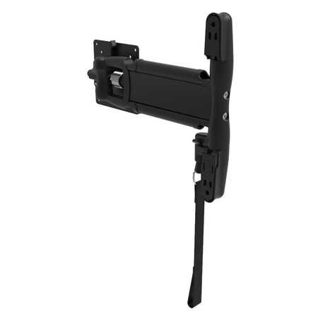 Southco Display Mount, Tilt & Swivel, Single Arm with Lock, Aluminum Alloy, Powder Coat, Black AV-D30-25AC101-50