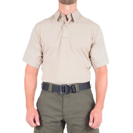First Tactical Short Sleeve Shirt, 35% Cotton, 65% Polyester, Button, 0 Pocket(s), Khaki, L 112012