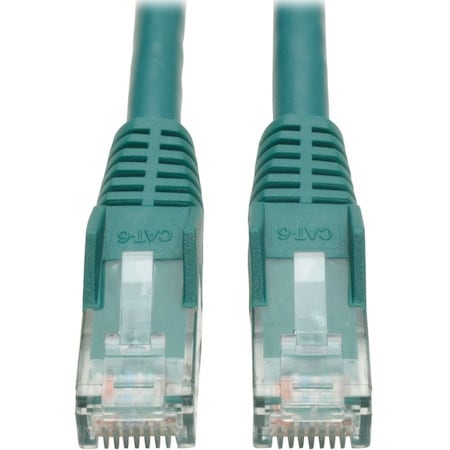 Eaton Tripp Lite Series Cat6 Gigabit Snagless Molded UTP Ethernet Cable RJ45 M/M, PoE, Green, N201-06N-GN