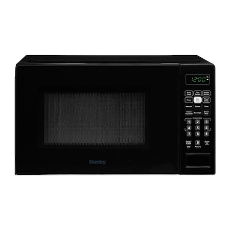 Danby Countertop Microwave, 0.7 cu-ft, 700 W, 2 Cooking Stages, Metal, Black DBMW0721BBB