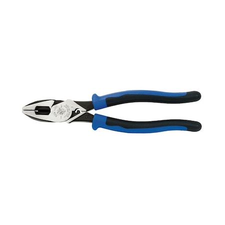 Klein Tools 9 1/2 in 2000(TM) Linemans Plier High Leverage w/ Fish Tape Puller, Wire Crimper, Steel J2000-9NECRTP