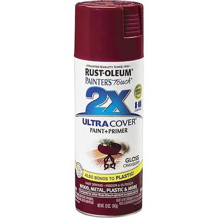 Rust-Oleum Painter's Touch 2X Ultra Cover Gloss Cranberry 12 Oz. Spray 249863