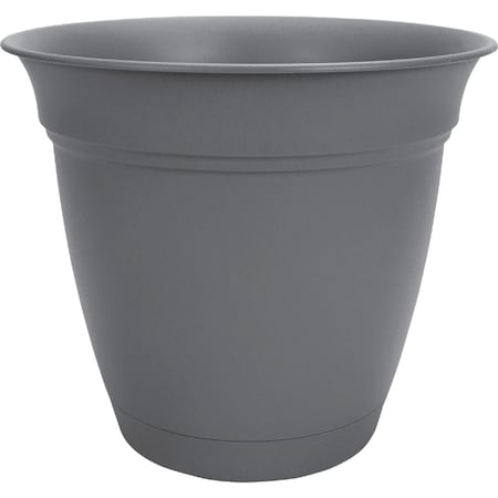 Hc Companies Eclipse 20'' Warm Gray Planter with Saucer ECA20000A42