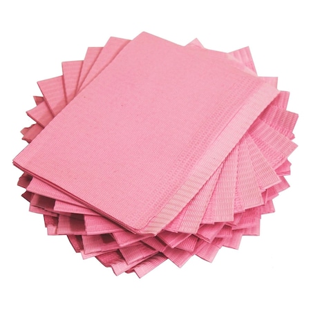 Adenna Adenna Dental Bibs 18x13 Pink 125/pk 4pks/cs - Case of 500 BIB744P