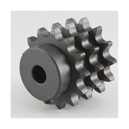 Tsubaki Triple Strand Typ B Mult Strand Sprocket, 5/8 Bore, 2.98 OD, 40-3 chain, 17 T, .5P T40B17
