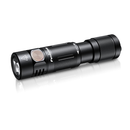 Fenix Lighting Fenix E05R: Compact Keychain Flashlight, LED, Lithium Ion, 400lm, Black E05R Black