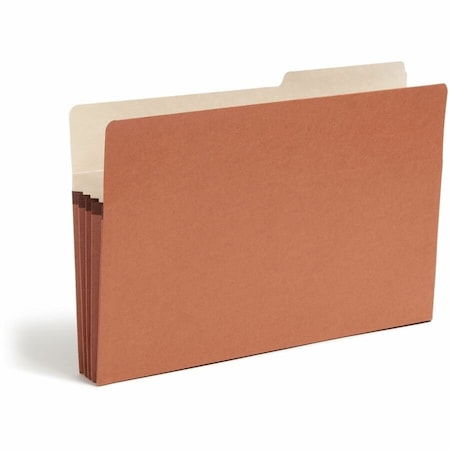 Smead REDROPE DROP FRONT FILE POCKETS, 3.5in EXPANSION, LEGAL SIZE, REDROPE, 25PK 74088