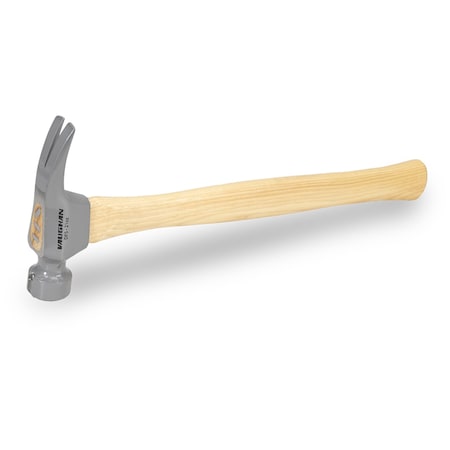Vaughan 21 Oz. Milled Face Framing Hammer with Straight Hickory Handle, Demolition Hammer, Model DF5 VN02140