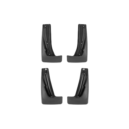 Weathertech Black, No Drill MudFlaps 110168-120168