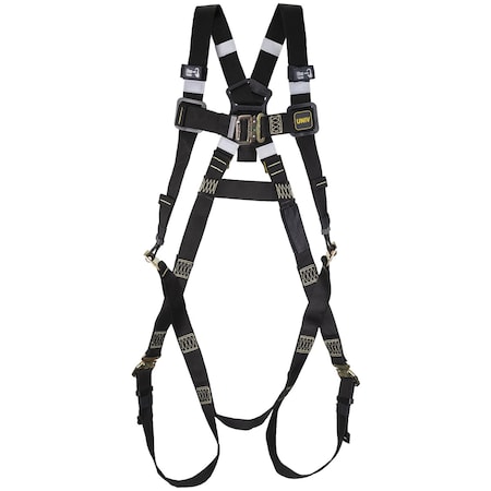 Miller Full-Body Welding Harness w/5 Points of Adjustment, Back and Side D-Rings and Quick-Connect Chest & H5WS1S2