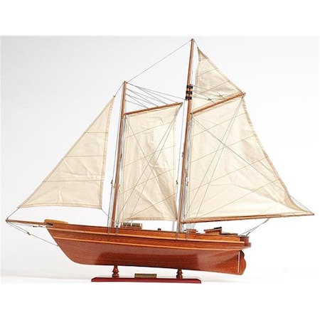 Old Modern Handicrafts 33 in. America Cup Racing Yacht Fully Assembled Model Boat Y214