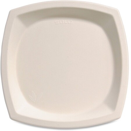Solo SOLO® 10PSC-2050, Bare Eco-Forward Sugarcane Plates, 10" Dia., Ivory, 125/Pack 10PSC-2050