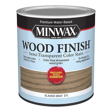 Minwax Wood Stain, 1 qt, Classic Gray 108200000