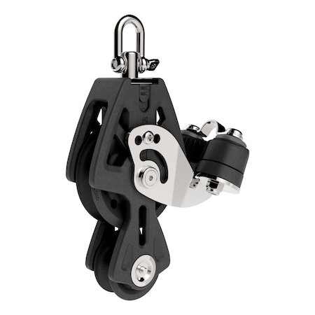 Lewmar DOCK HARDWARE AND FASTENERS Fiddle Block With Swivel Head Single Pulley 2420 Pound Working Load Li 29927239BK