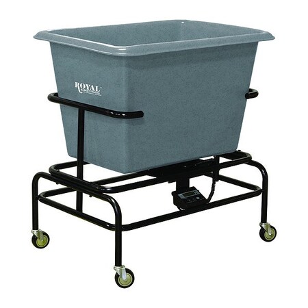 Royal Basket Trucks Scale Cart, Granite Gray, Polyurethane G08-GRG-STA-5UNN