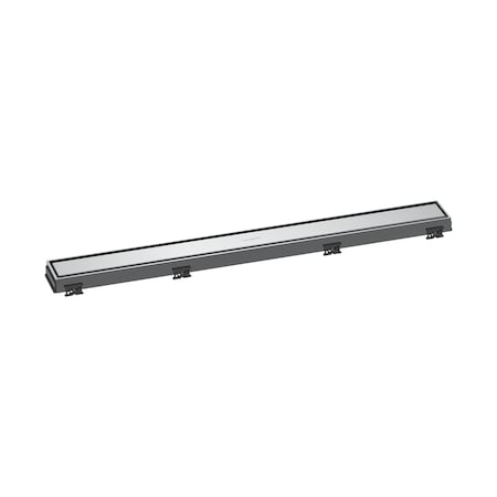 Hansgrohe RainDrain Match Trim 27 5/8" with Height Adjustable Frame in Chrome 56037001