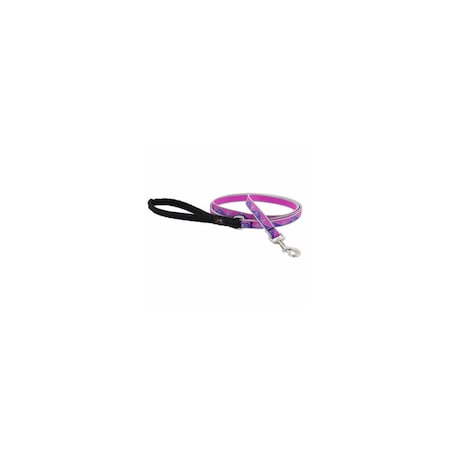 Lupine Dog Leash, Reflective Pink Paws Pattern, 1/2-In. x 6-Ft. 48539