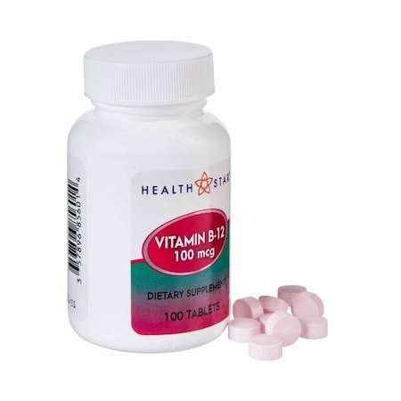 Geri-Care Vitamin Supplement Vitamin B12 100 mcg Strength Tablet, 1200PK 856-01-HST