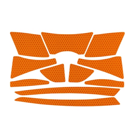 Pip HardHatReflectiveDecal, Orange, PIP, PK10 281-CR2-10-OR