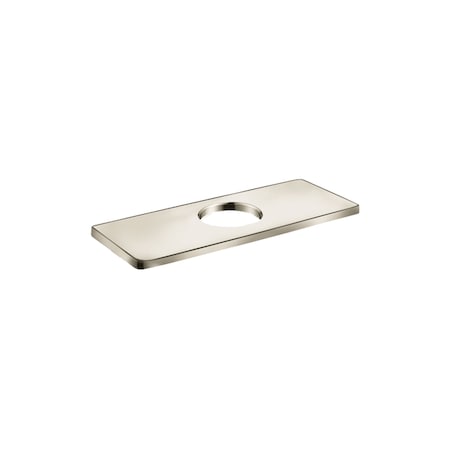 Hansgrohe E&S Accessories Base Plate for Modern Single-Hole Faucets, 6" in Polished Nickel 04565830