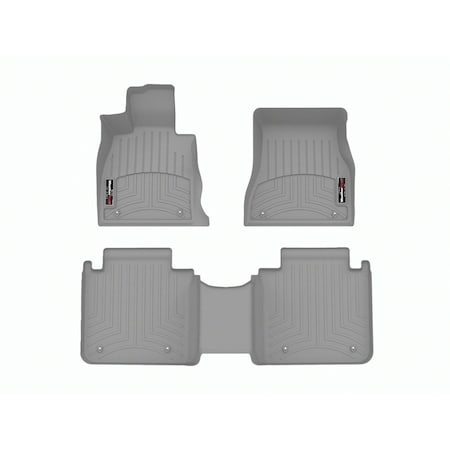 Weathertech Grey, Front and Rear Floorliners 461790-1-2