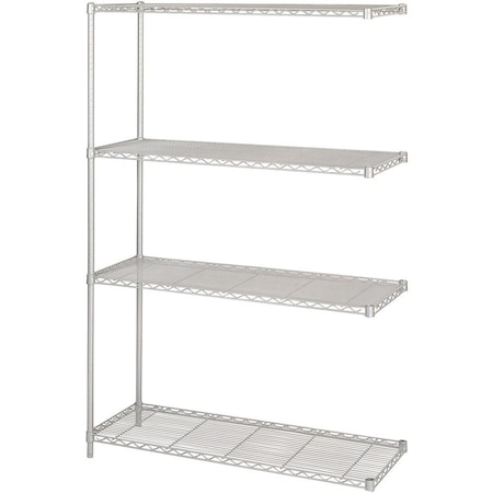 Safco Industrial Shelf Add-On Unit, 48 x 18" 5292GR
