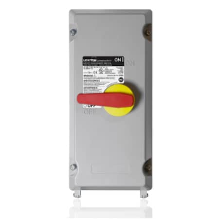 Leviton Disconnect Switch, Nonfusible, NEMA 3R, 4, 4X, 6, 6P, Indoor/Outdoor, Stainless Steel LDS10-AX