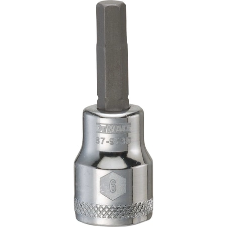 Dewalt Hex Bit Socket, 6mm - 3/8in Drive DWMT87973OSP