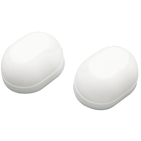 Do It Best Oval Wht Plastic Snap-On Toilet Bolt Caps, 2 Ct. DIB835-31