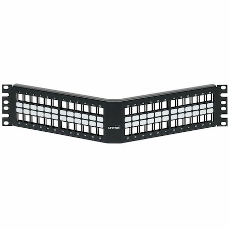 Leviton 48-Port Panel Unloaded Accepts, All Quickport Snap-In Modules 49256-H48