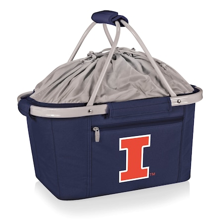 Picnic Time Family Of Brands NCAA Illinois Fighting Illini Metro Shopping Basket - Insulated Picnic Basket 645-00-138-214-0