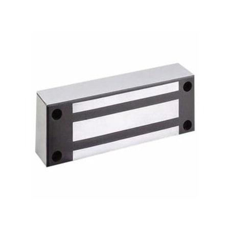 Securitron Maglock, Satin Stainless Steel, 12VDC/24VDC, Stainless Steel M62GB