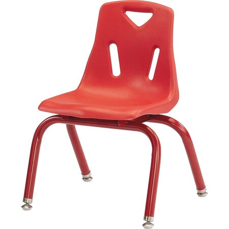 Jonti-Craft Berries Stacking Chair with Powder-Coated Legs, 14 in. Ht, Red 8124JC1008