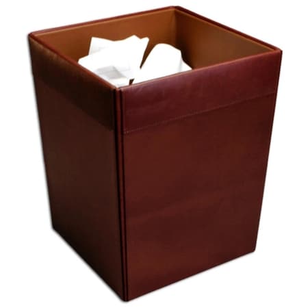 Dacasso Leather Square Waste Basket A3003