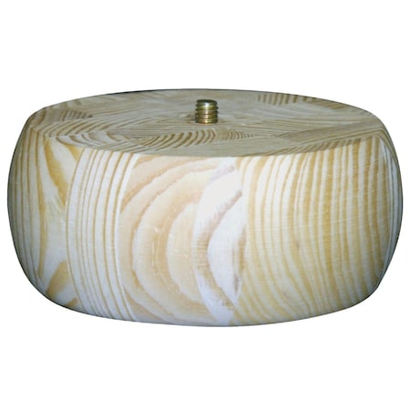 Waddell 2-1/4'' x 5'' Plain Pine Bun Foot 2731