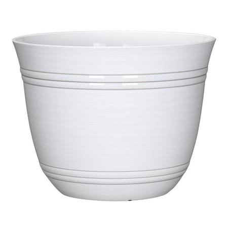 L&G 11 in. H X 14.5 in. W X 14.5 in. D X 14.5 in. D Polyresin Galileo Planter White PVH0115BWI