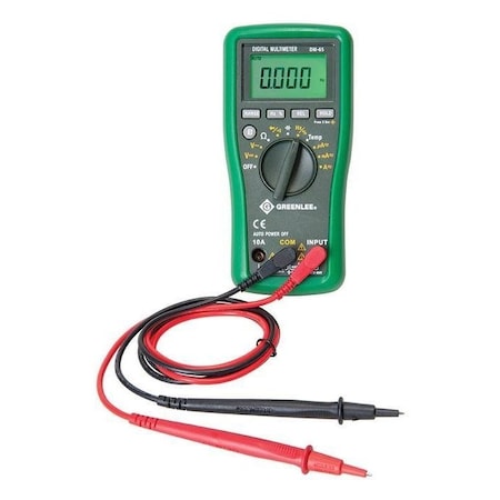 Greenlee Digital Multimeter, 60 megohm, 600 Counts DM-65