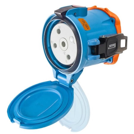 Meltric DS100 RECEPTACLE POLY BLUE SIZE 5 TYPE 4X 2P+N+G 100 A 125/250 VAC 60 Hz NO AUX 33-94076