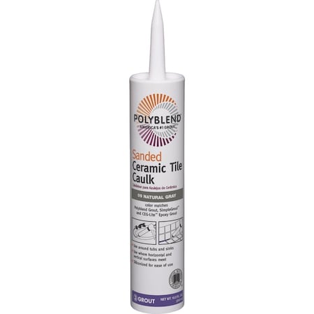 Custom Building Products Polyblend 10.5 Oz. No, 380 Haystack Sanded Ceramic Tile Caulk PC38010S-6