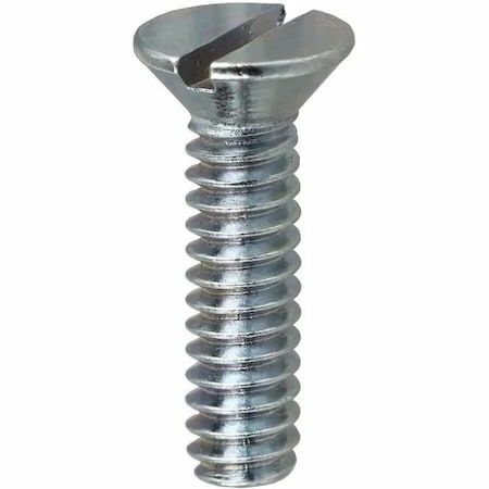 Dottie #8-32 x 3/8 in Slotted Flat Machine Screw, Zinc Plated Carbon Steel, 100 PK FM83238