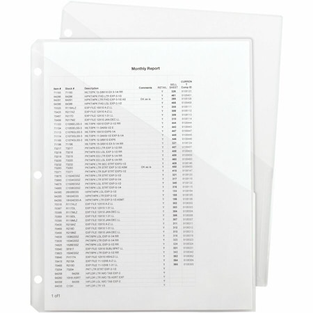 Smead File Jacket 8-1/2 x 11", Clear, Pk5 89506