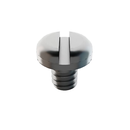 #6-32 x 3/16 in Slotted Pan Machine Screw, Plain 18-8 Stainless Steel, 5 PK
