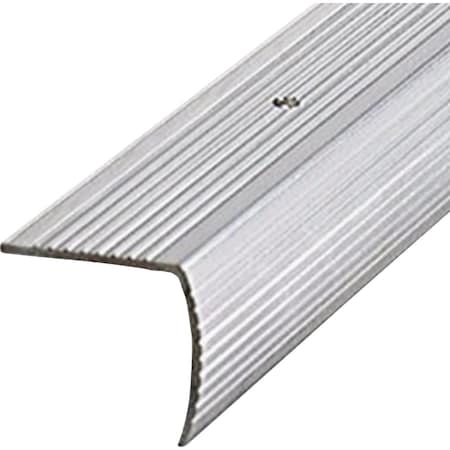 M-D Building Products Building Products 1-1/8'' X 1-1/8'' X 72'' Silver Aluminum Stair Edging w/ Screw Nails 78105
