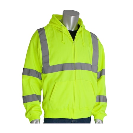 Pip ANSI Type R Class 3 Hooded Sweatshirt 323-HSSELY-L