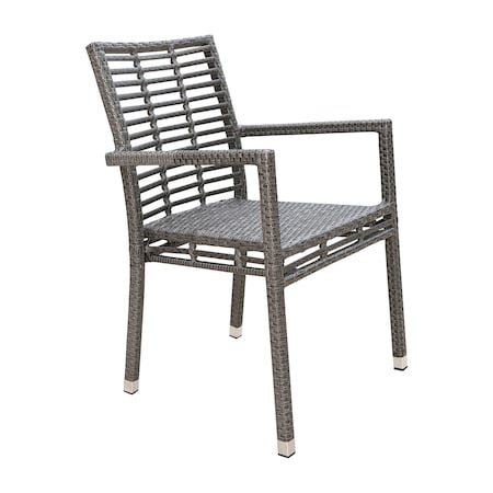 Panama Jack Outdoor Panama Jack Graphite Stackable Armchair PJO-1601-GRY-AC